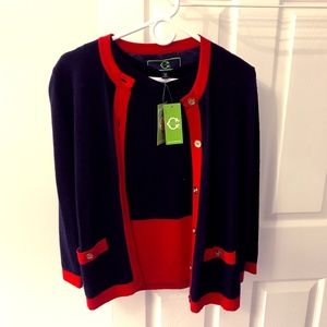 C Wonder matching shell and cardigan (Medium)